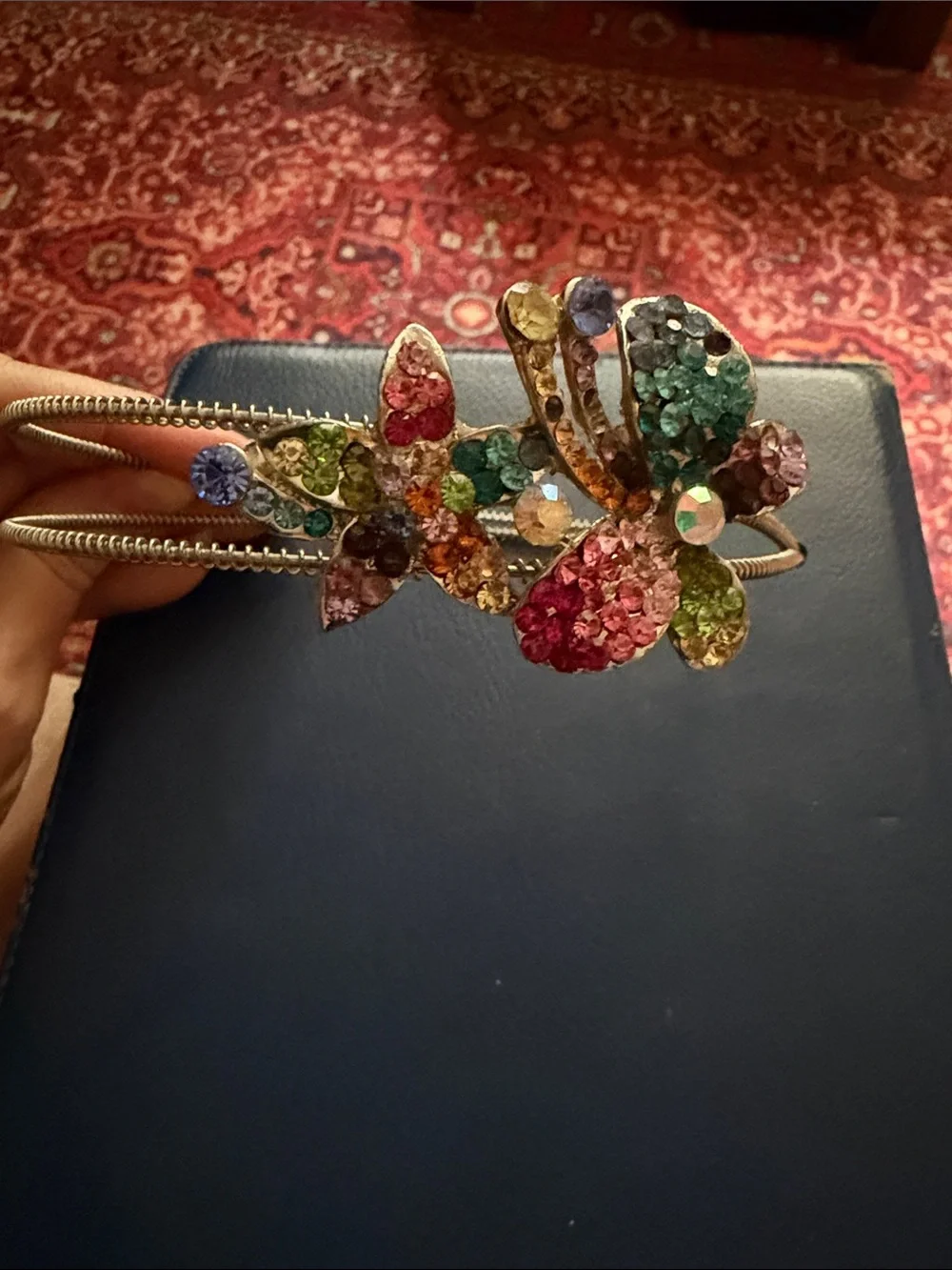 Multicolor Crystal Flower Headband - Kids Jewelry